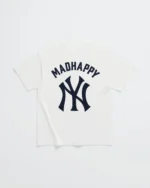 White Madhappy Yankees Midweight Tee